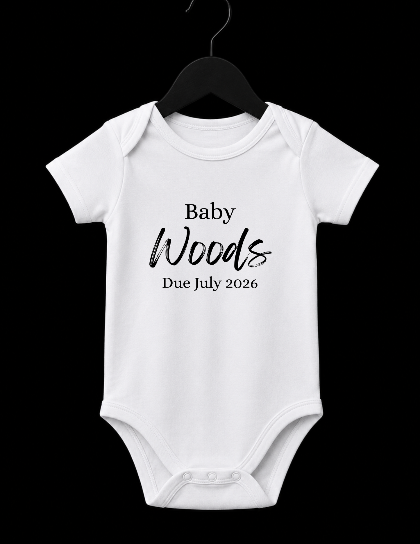 Personalized Baby Announcement Onesie